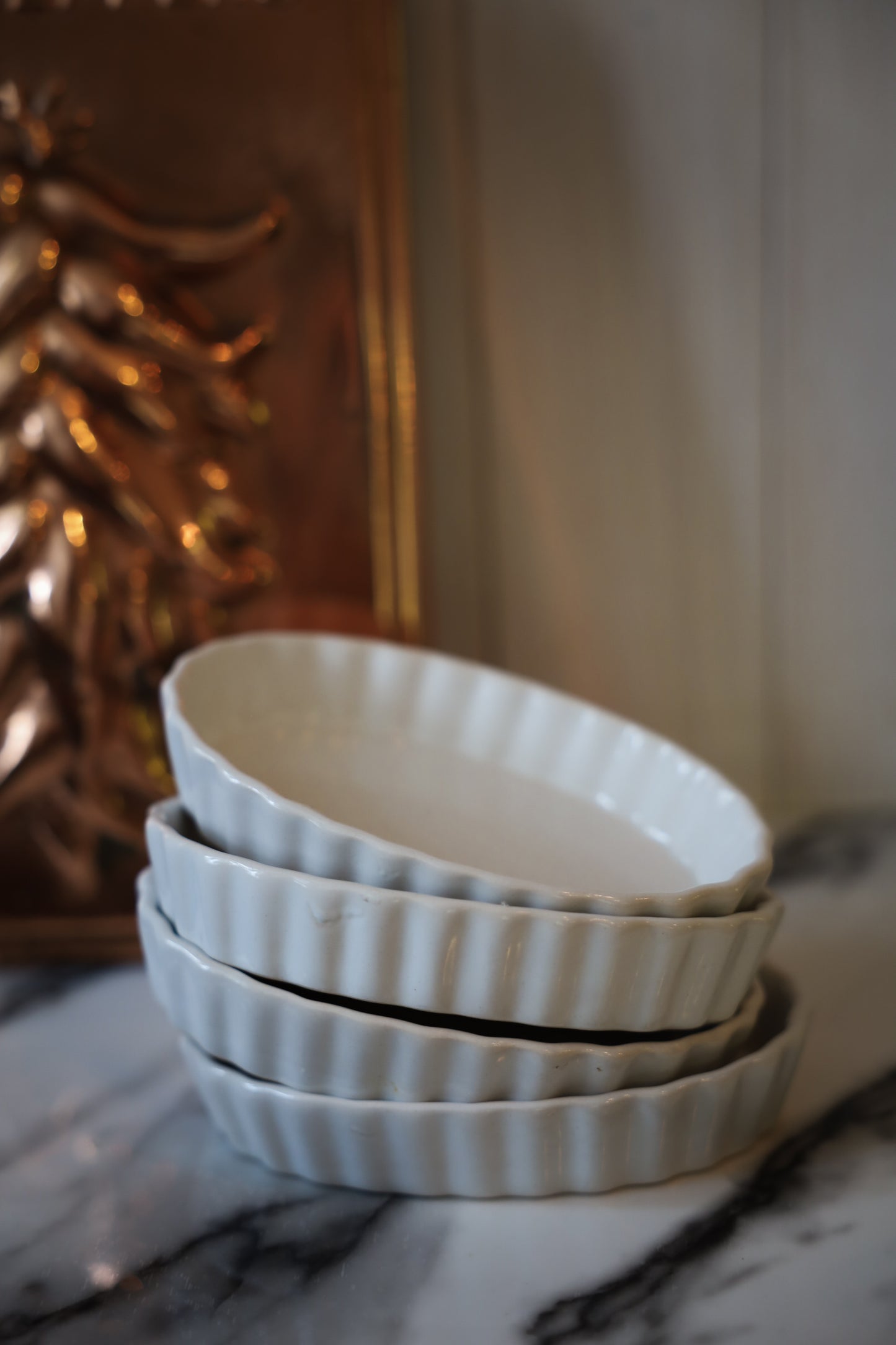 White Ceramic Soap Tray