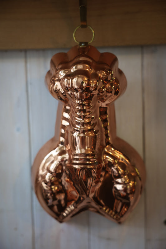 Vintage Copper-Tone Decorative Mold