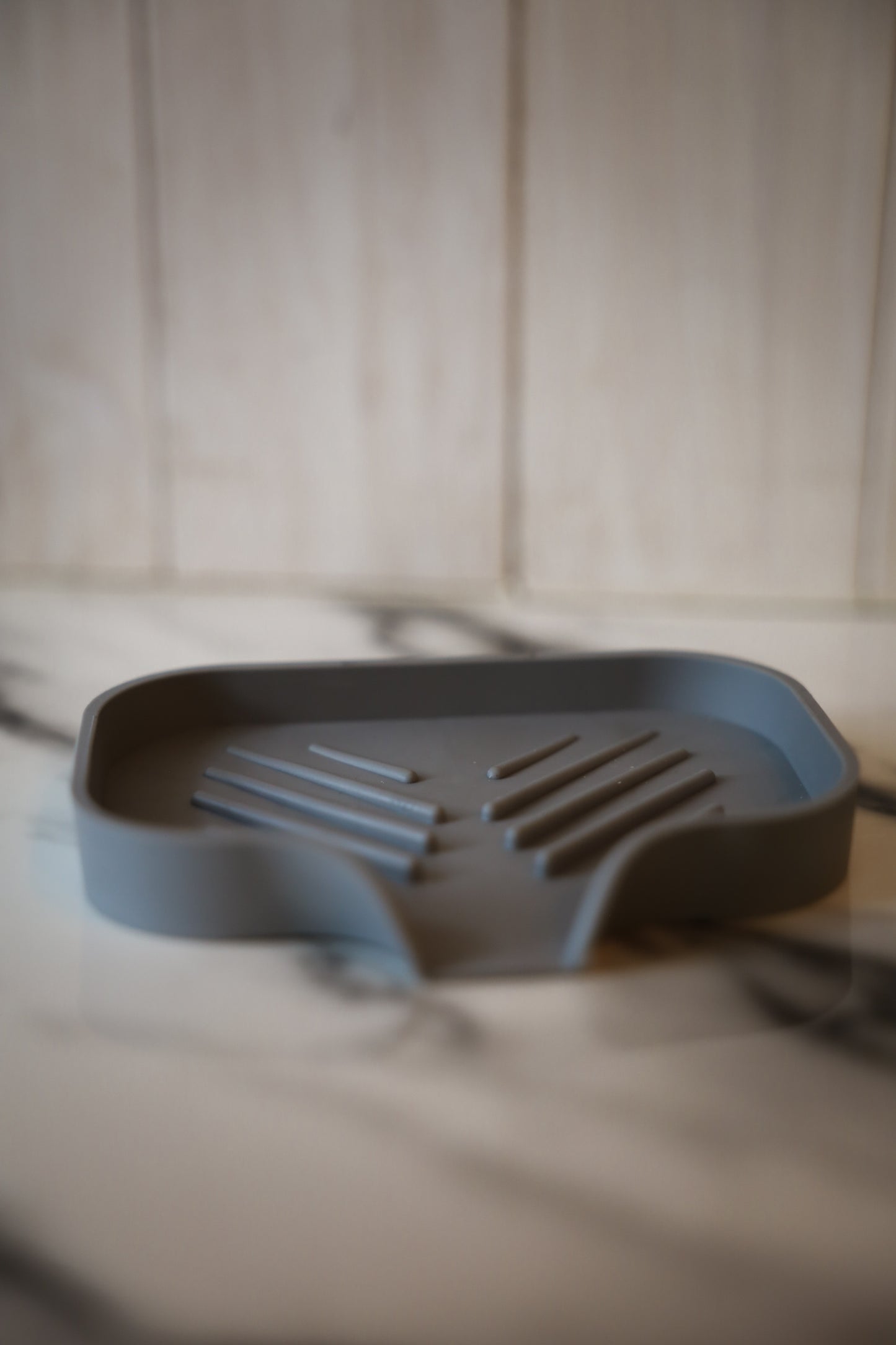 Grey Rubber Soap Tray