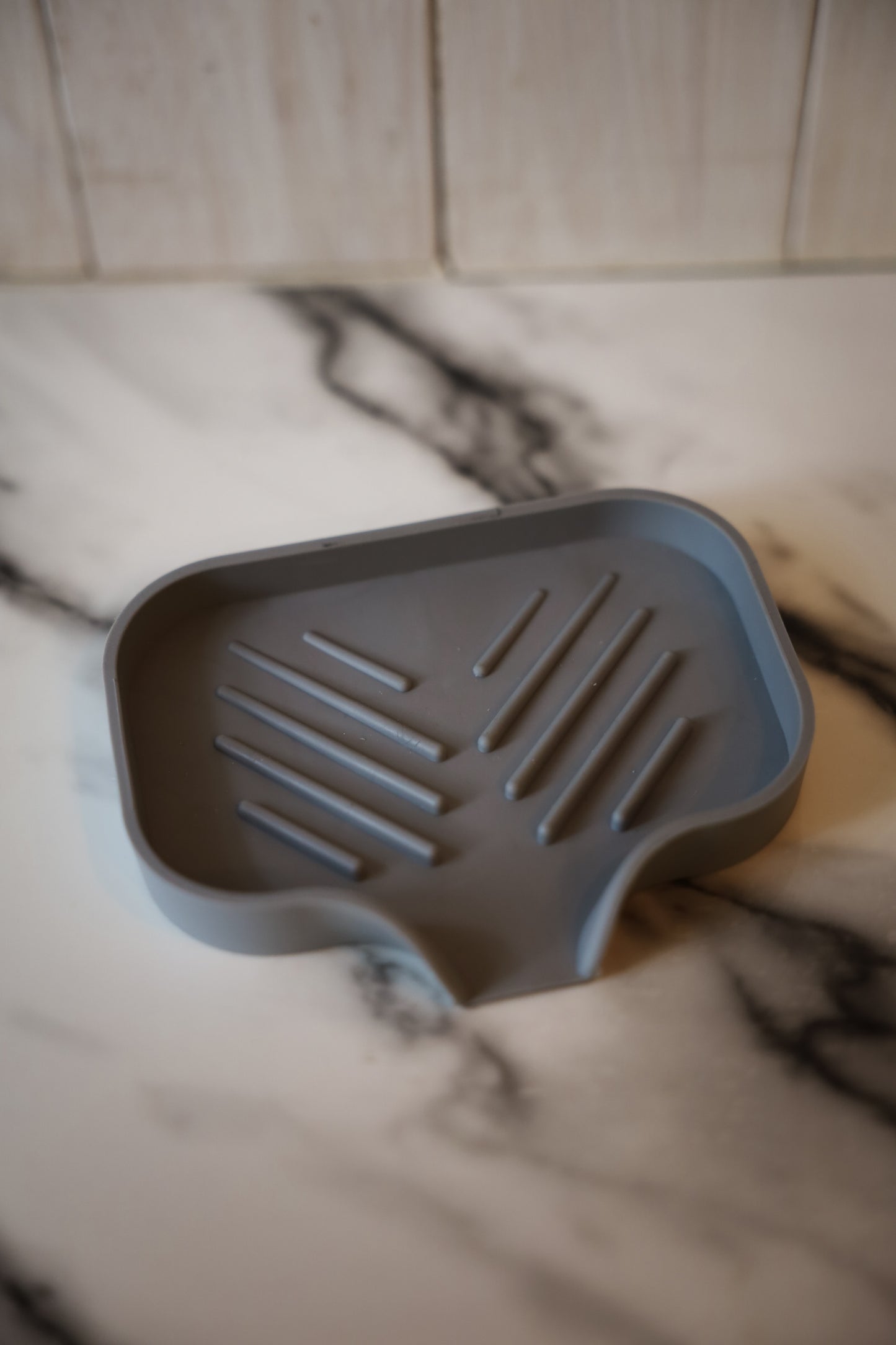 Grey Rubber Soap Tray