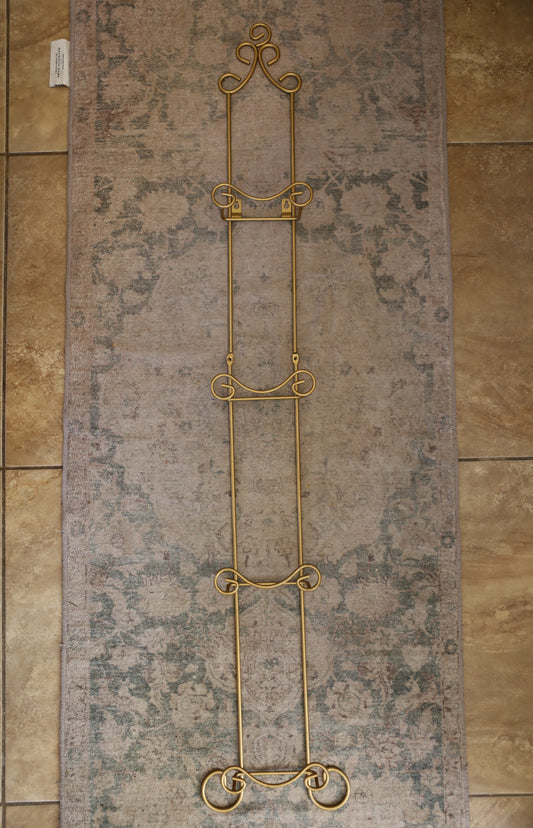 Vintage Brass Plate Rack