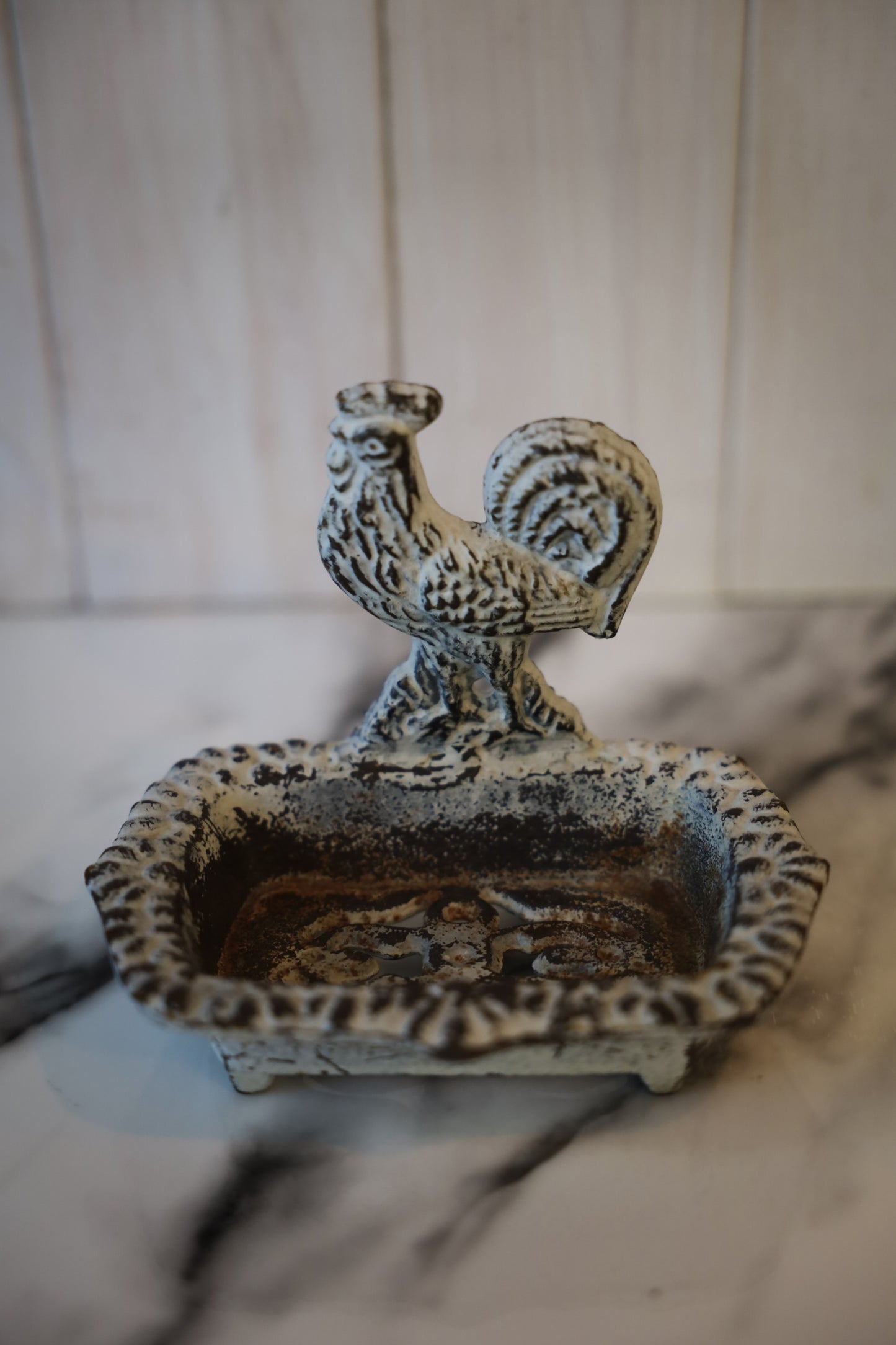Cast Iron Rooster Soap Dish