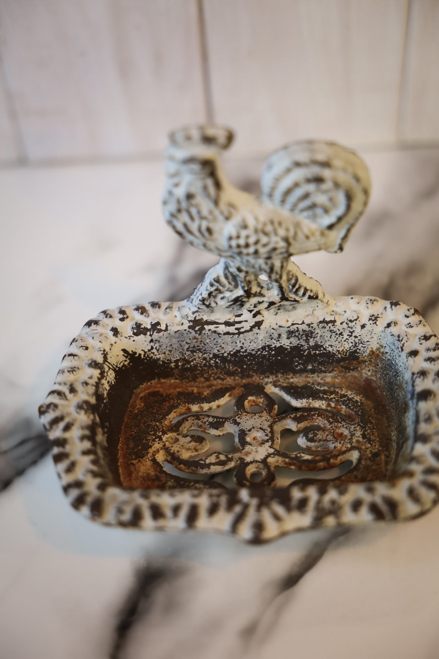 Cast Iron Rooster Soap Dish