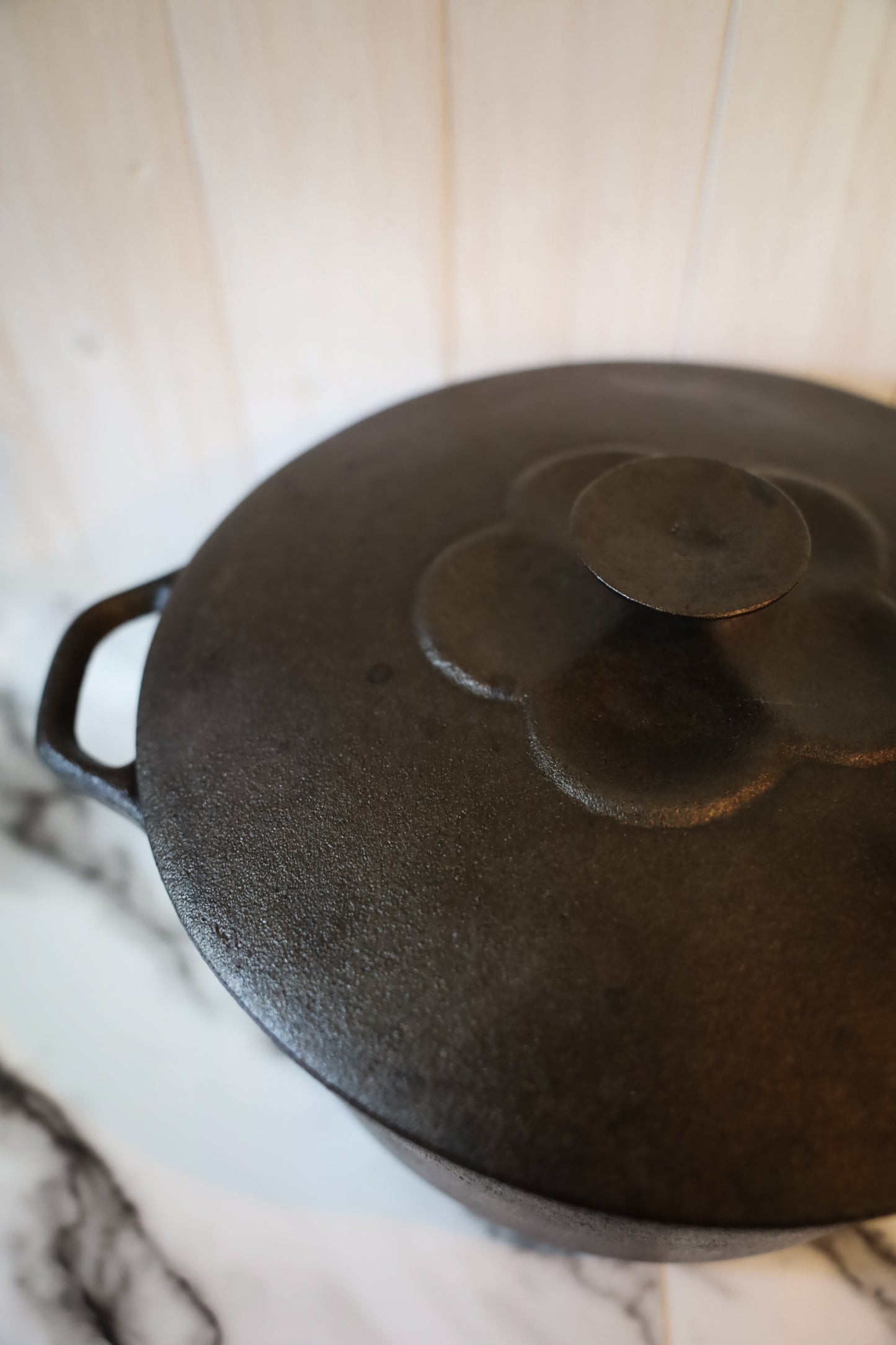 Vintage Cast Iron Dutch Oven with Lid