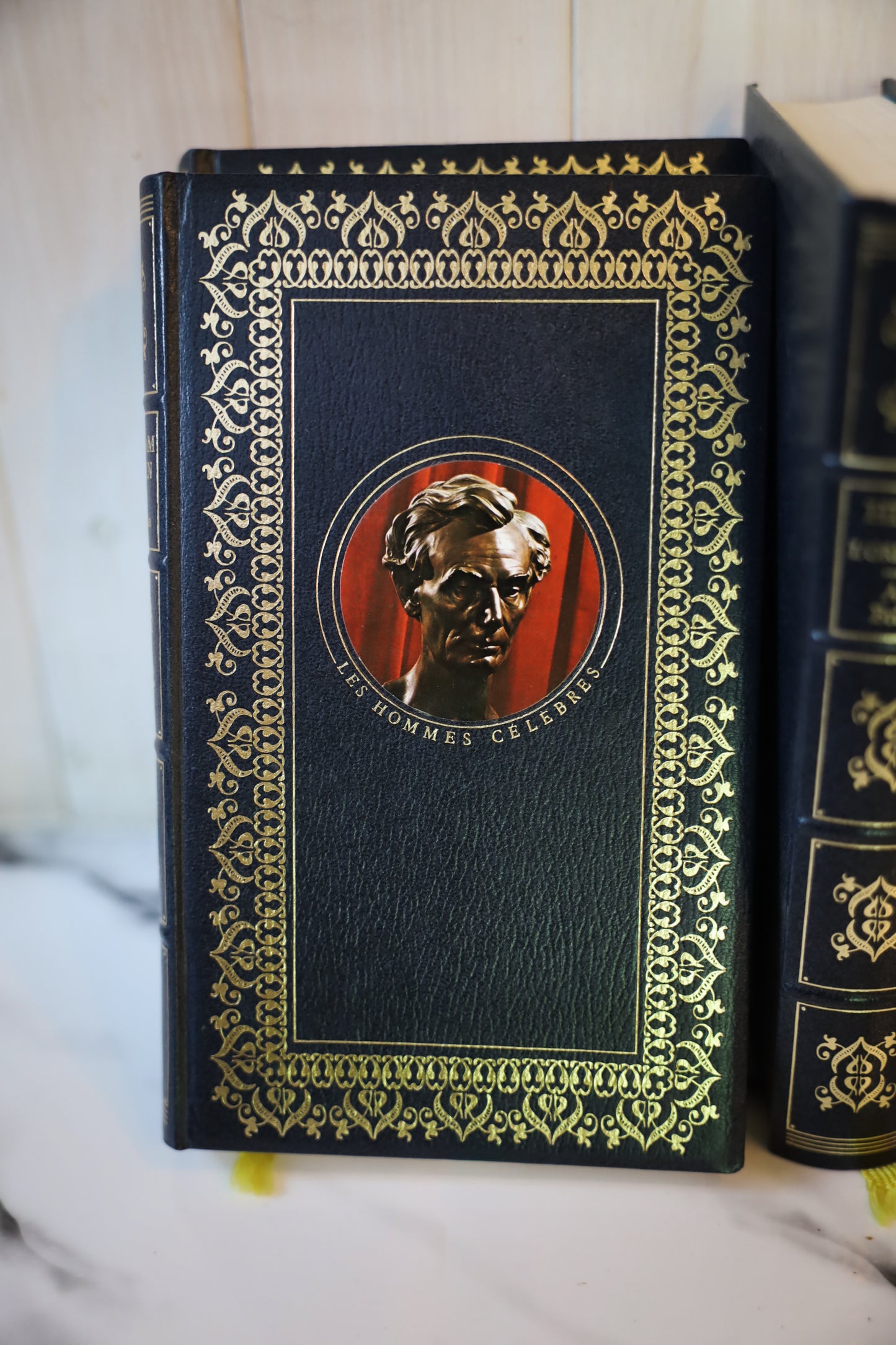 Set of Four French Decorative Biography Volumes