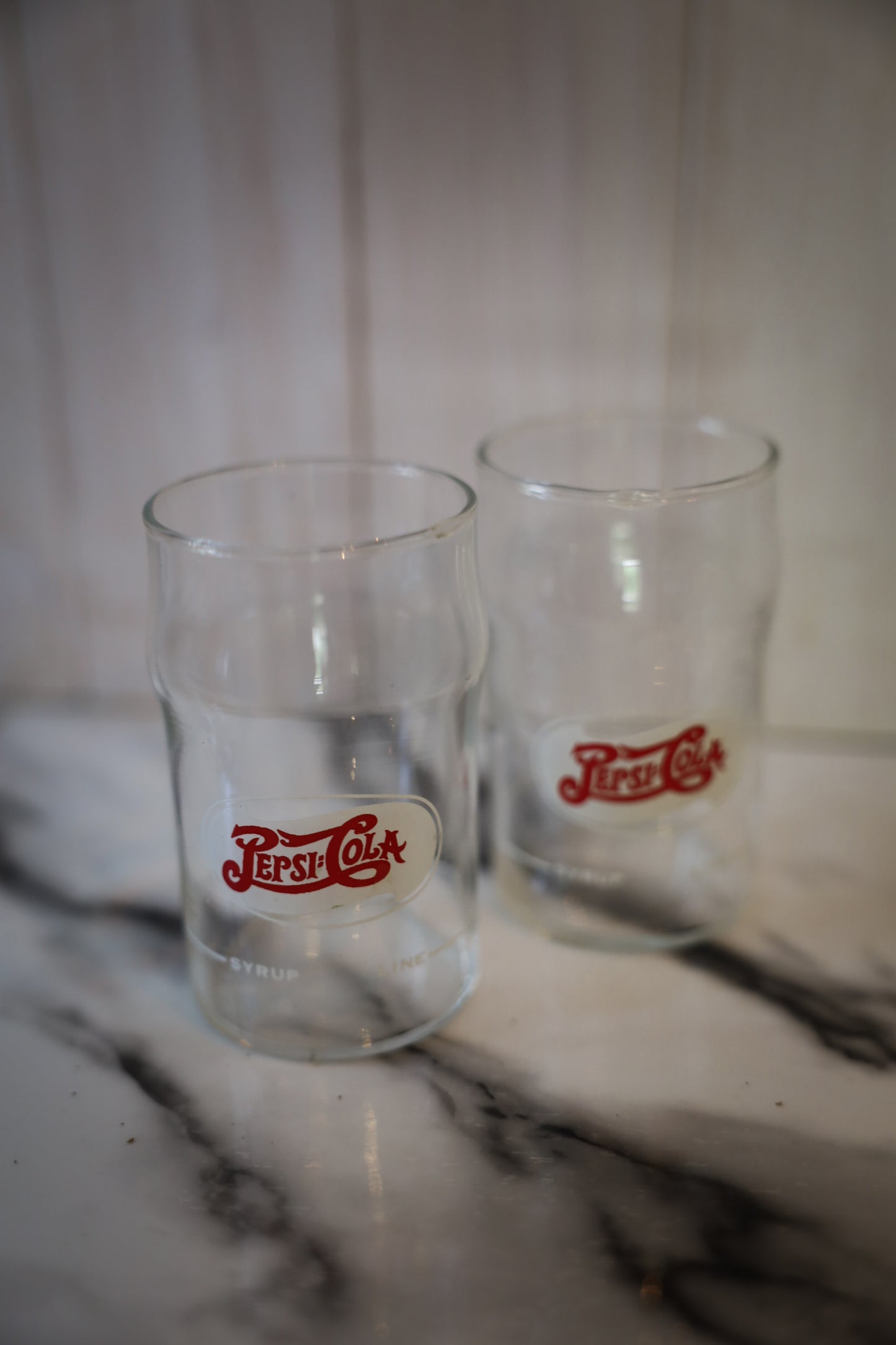 Vintage Pepsi-Cola Glasses – Set of 2