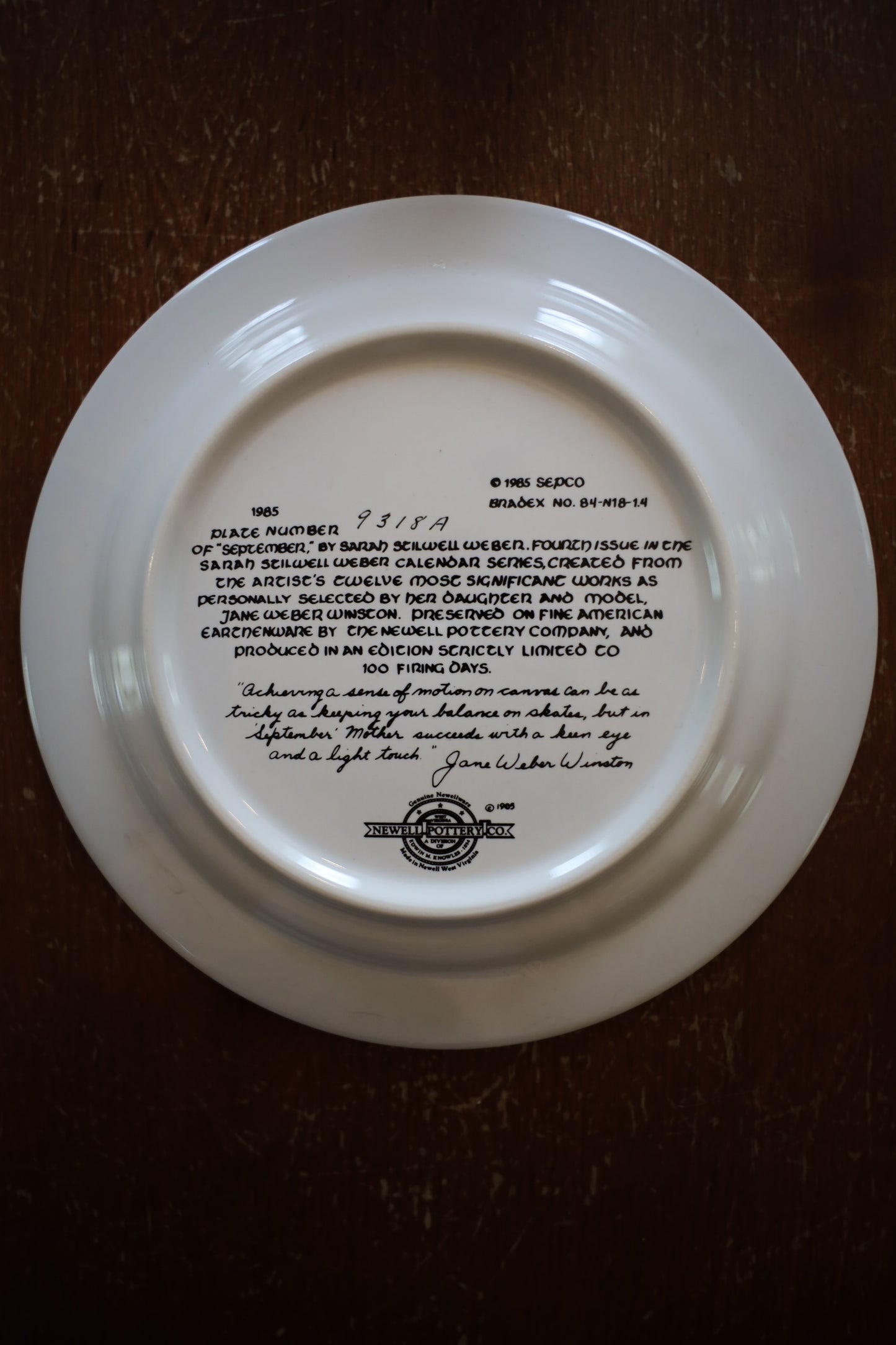 Vintage Four Seasons Collector Plate Display with Brass Wall Rack | Sarah Stilwell Weber Collection
