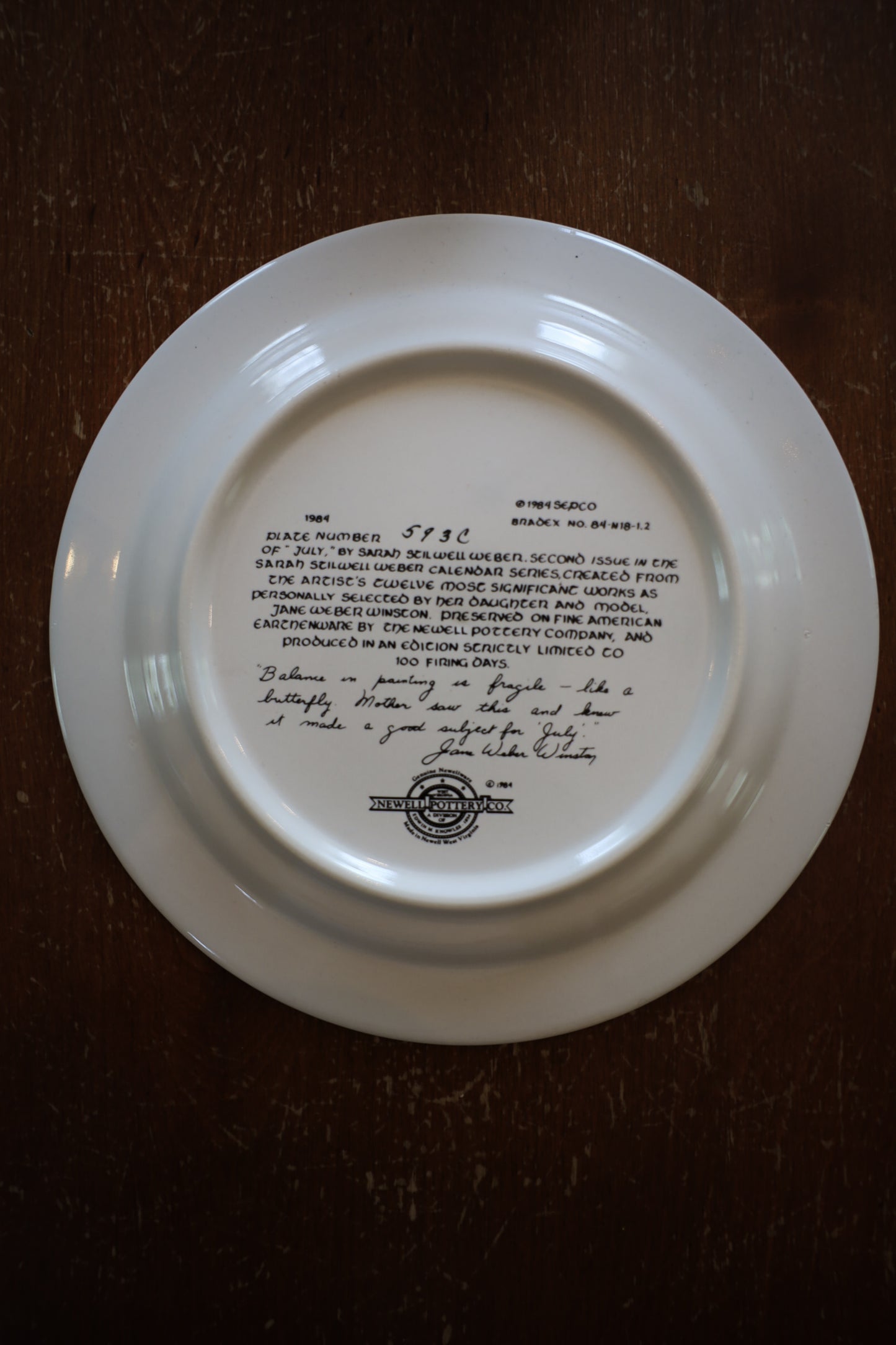 Vintage Four Seasons Collector Plate Display with Brass Wall Rack | Sarah Stilwell Weber Collection