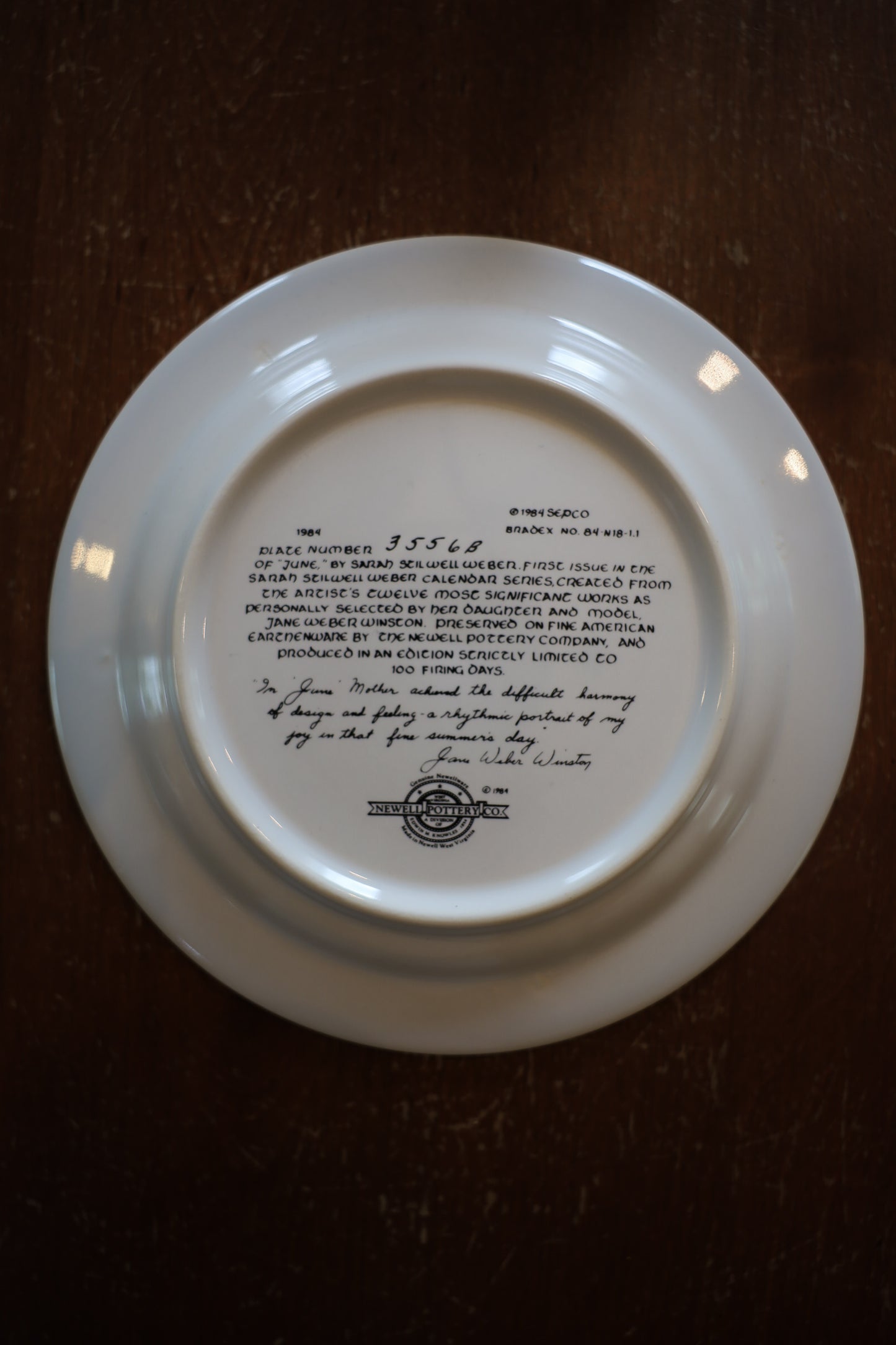 Vintage Four Seasons Collector Plate Display with Brass Wall Rack | Sarah Stilwell Weber Collection