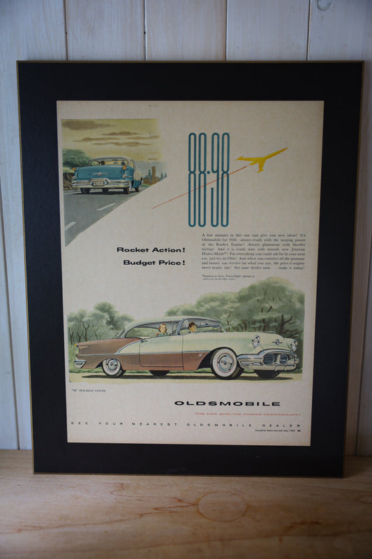 Vintage Automobile Advertising Perma-Plaques — Set of Two
