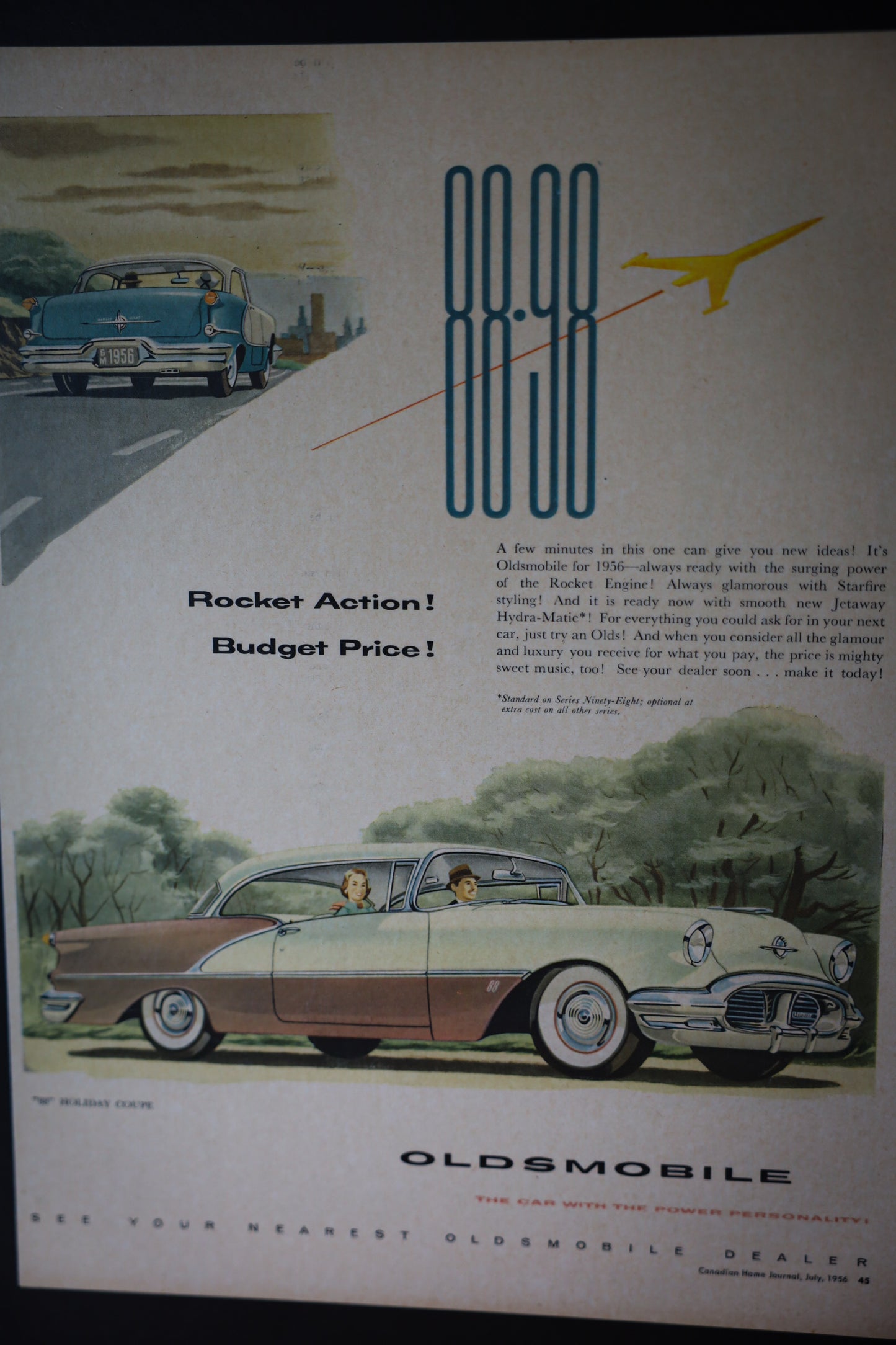 Vintage Automobile Advertising Perma-Plaques — Set of Two