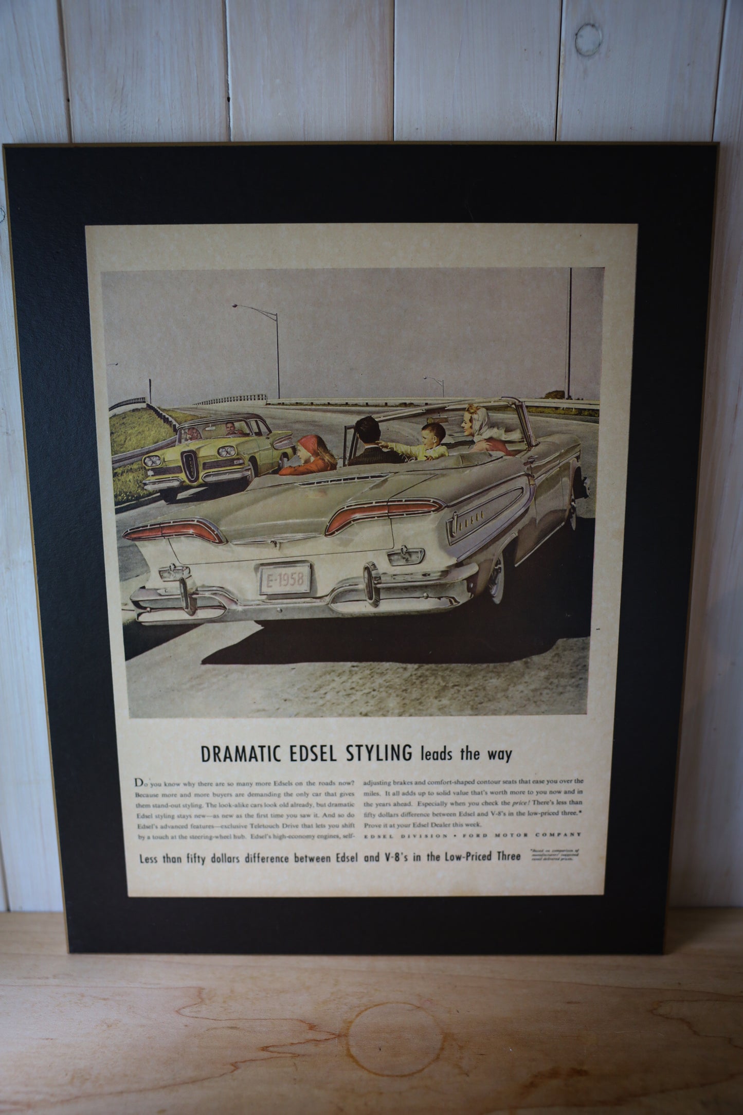 Vintage Automobile Advertising Perma-Plaques — Set of Two