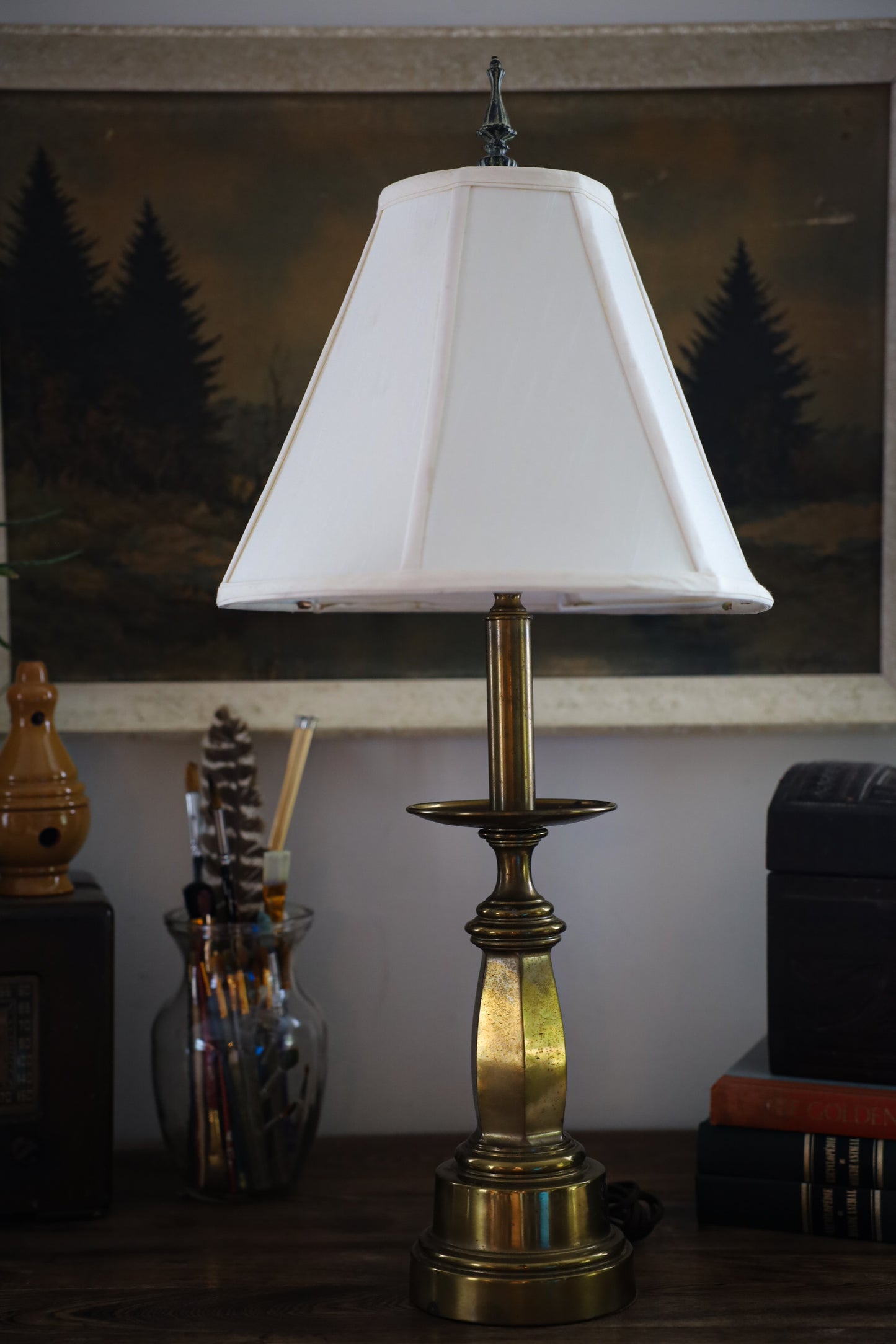 Vintage Brass Table Lamp