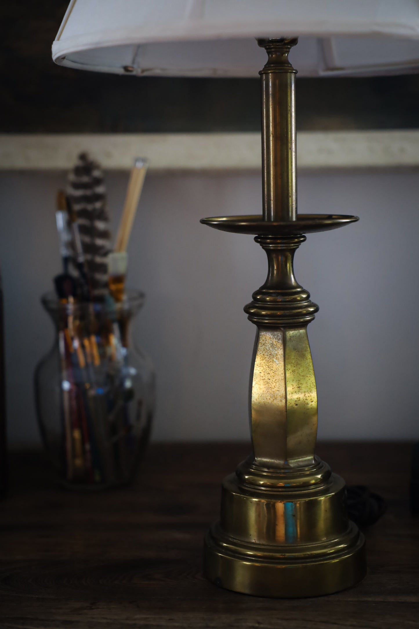 Vintage Brass Table Lamp