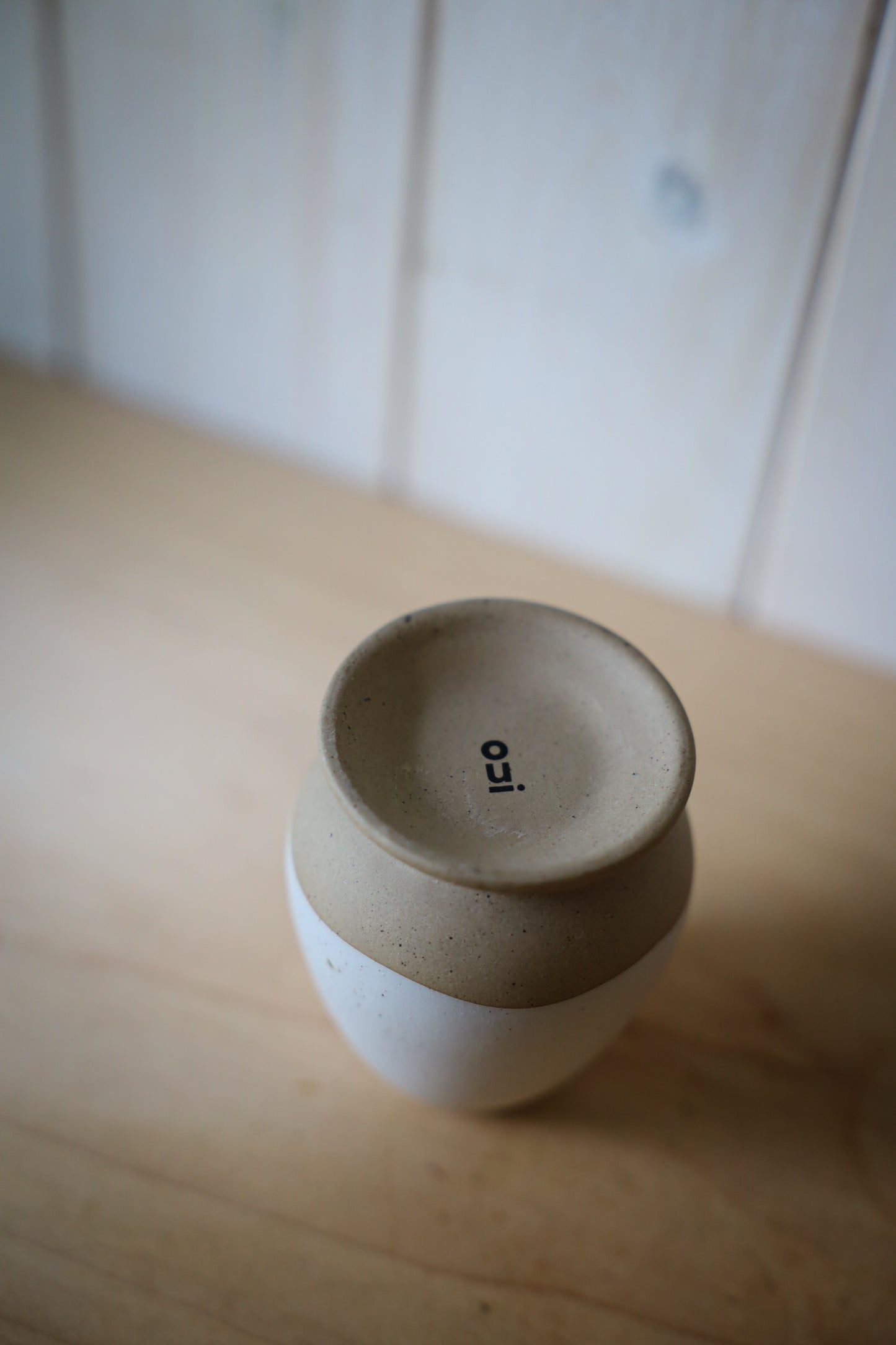 Minimalist Stoneware Mini Vase or Candle Holder