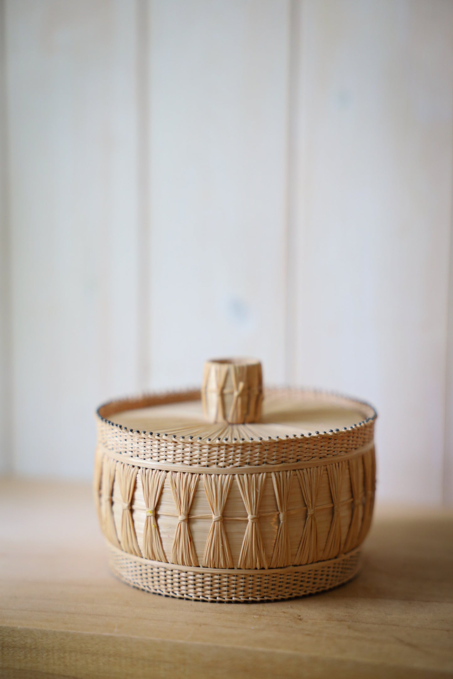 Woven Lidded Trinket Box