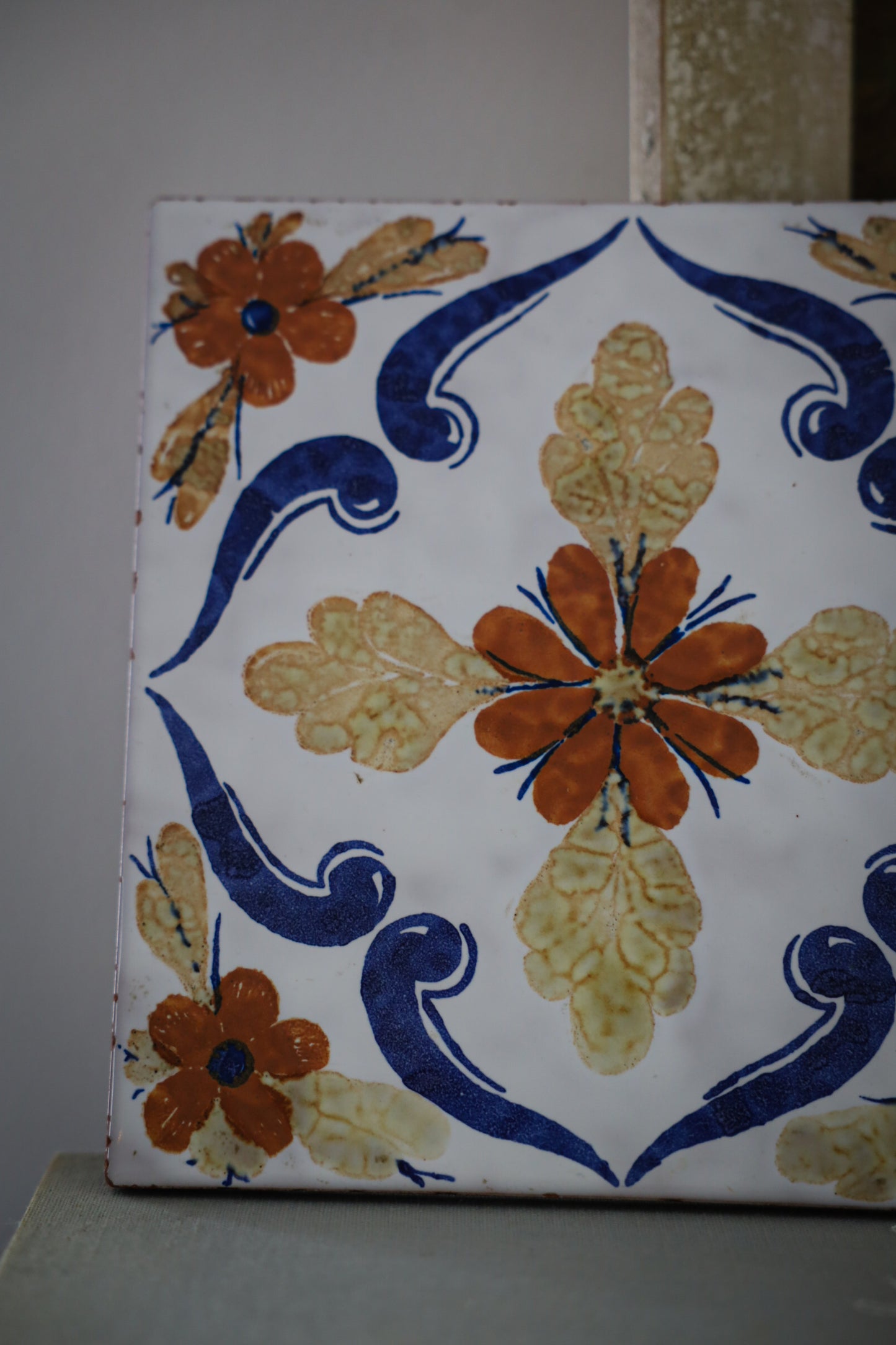 Hand-Painted Ceramic Trivet