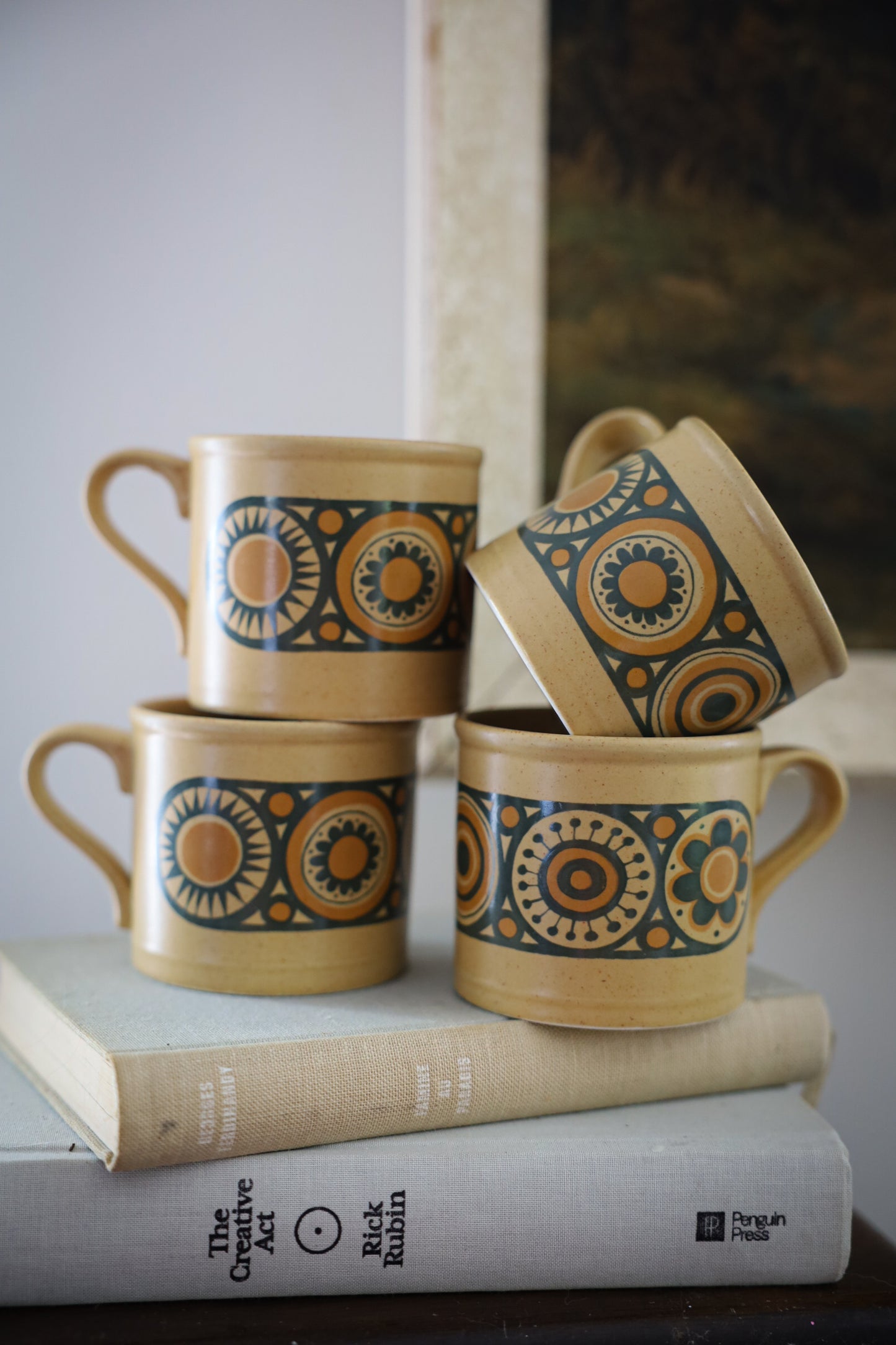 Set of Four Kiln Craft Mugs