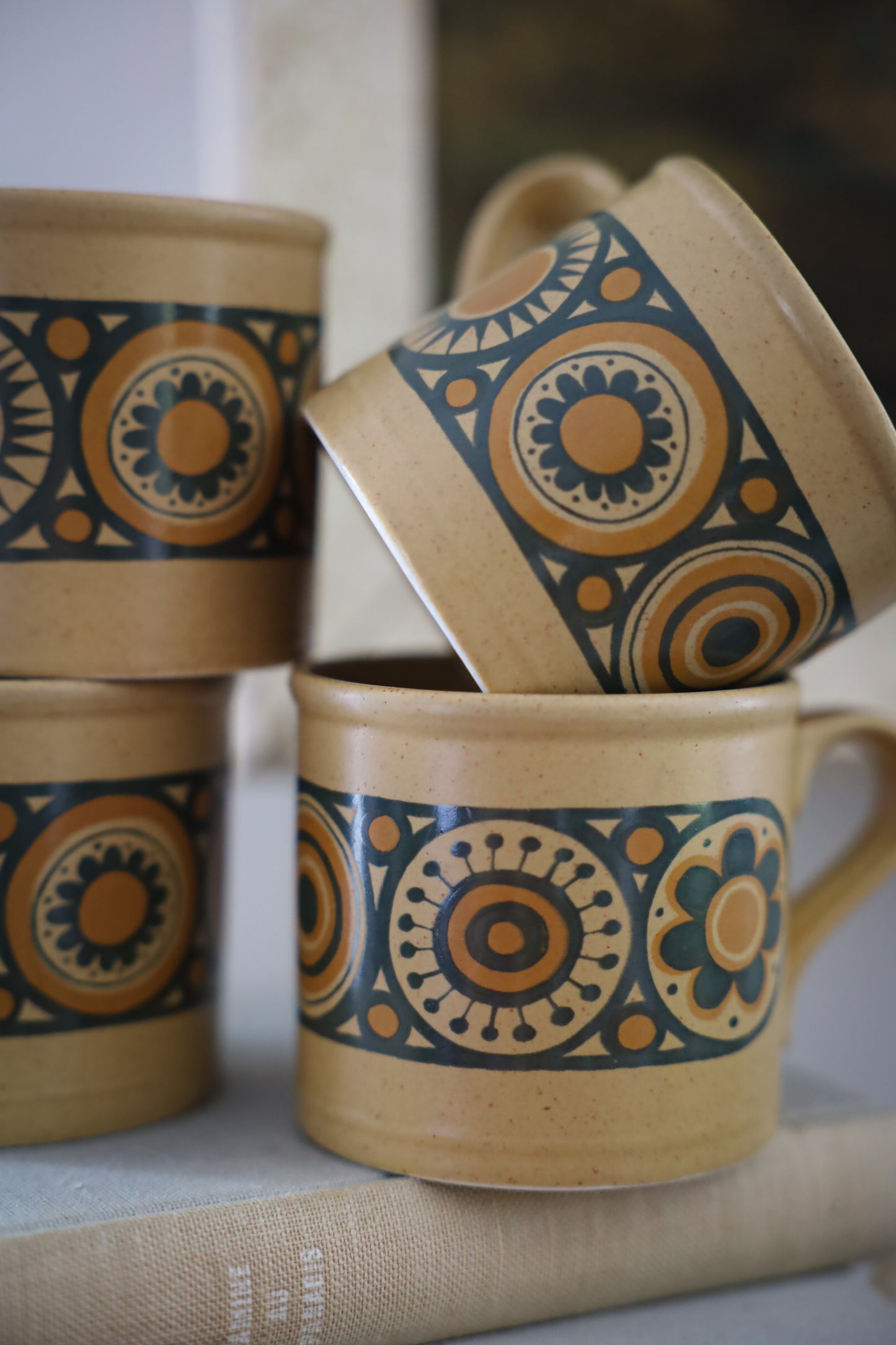 Set of Four Kiln Craft Mugs