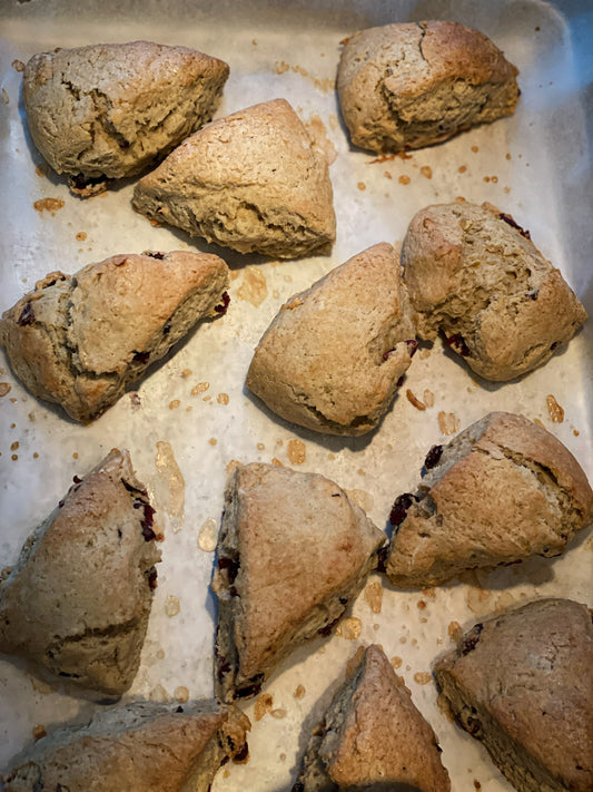 Gluten-Friendly Frozen Cranberry Scones